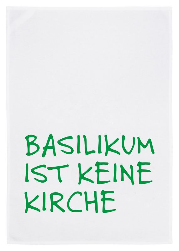 Geschirrtuch Basilikum ist keine Kirche