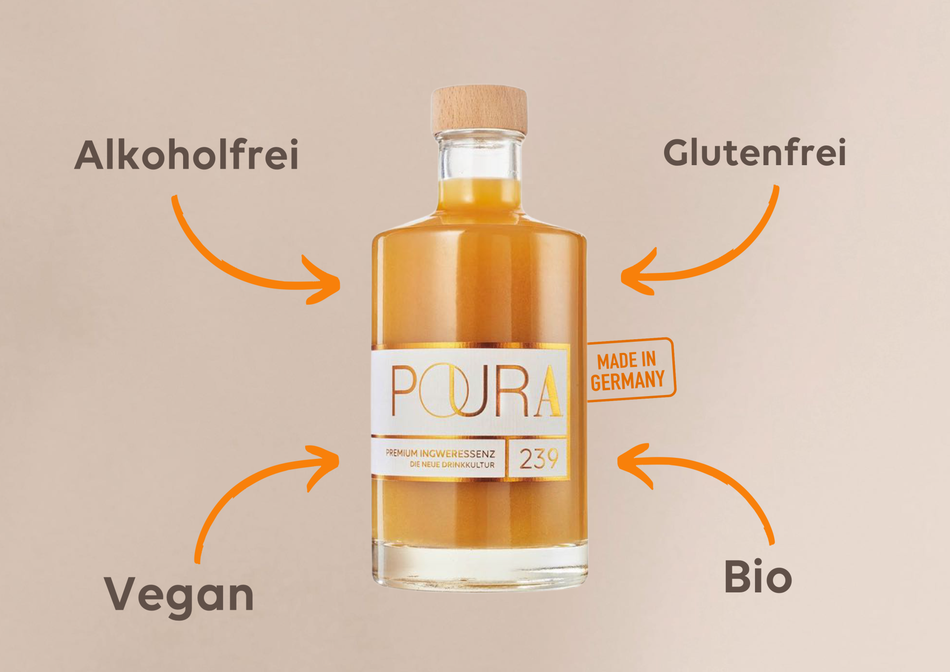 Poura - Premium Ingweressenz 495 ml