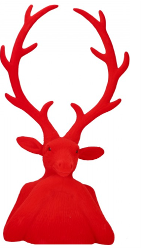 Hirschkopf Tasko rot - 60 cm