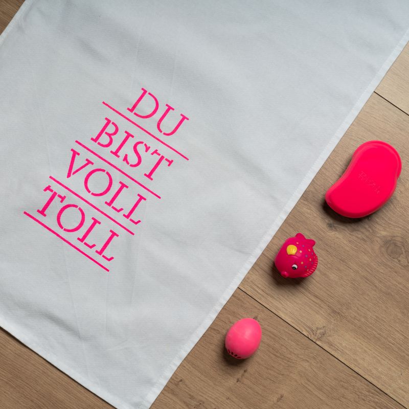 Geschirrtuch Du bist voll toll