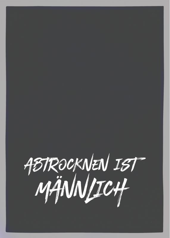 Geschirrtuch Abtrocknen ist Männlich